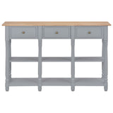 Table console Gris 120x30x76 cm MDF