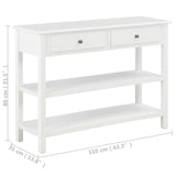 Buffet Blanc 110x35x80 cm MDF