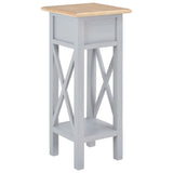 Table d'appoint Gris 27 x 27 x 65,5 cm Bois