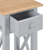 Table d'appoint Gris 27 x 27 x 65,5 cm Bois