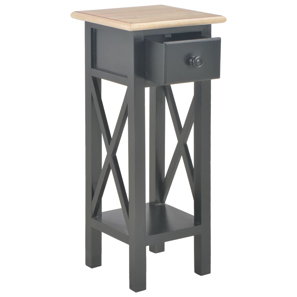 Table d'appoint Noir 27 x 27 x 65,5 cm Bois