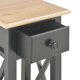 Table d'appoint Noir 27 x 27 x 65,5 cm Bois