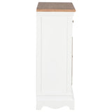 Buffet Blanc 60x30x80 cm Bois massif