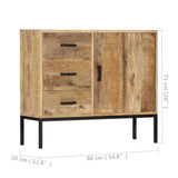 Buffet 88x30x71 cm Bois de manguier massif