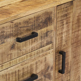 Buffet 88x30x71 cm Bois de manguier massif