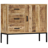 Buffet 88x30x71 cm Bois de manguier massif