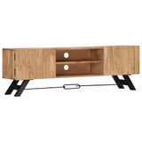 Meuble TV 140x30x45 cm Bois d'acacia massif