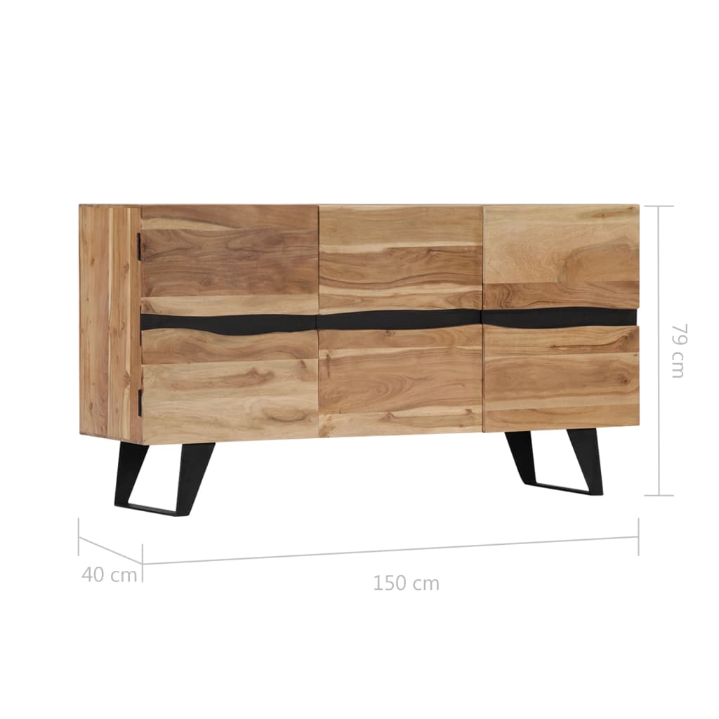 Buffet 150x40x79 cm Bois d'acacia massif