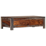 Table basse Gris 100x50x30 cm Bois massif