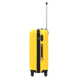 Valise rigide 3 pcs Jaune ABS