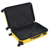 Valise rigide 3 pcs Jaune ABS