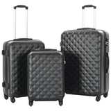 Valise rigide 3 pcs Noir ABS