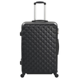 Valise rigide 3 pcs Noir ABS