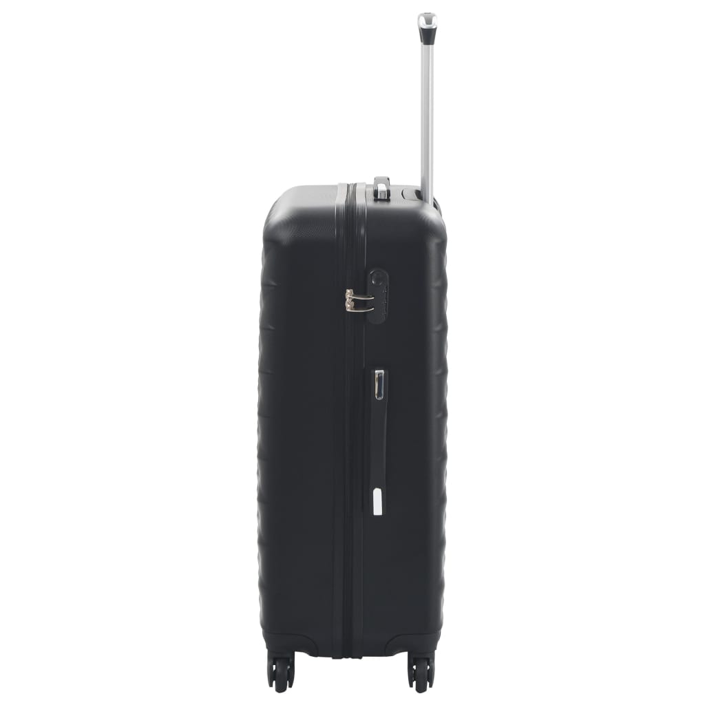 Valise rigide 3 pcs Noir ABS