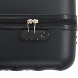 Valise rigide 3 pcs Noir ABS