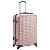 Valise rigide 3 pcs Doré rose ABS