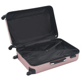 Valise rigide 3 pcs Doré rose ABS