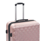 Valise rigide 3 pcs Doré rose ABS