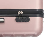 Valise rigide 3 pcs Doré rose ABS