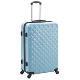 Valise rigide 3 pcs Bleu ABS