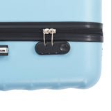 Valise rigide 3 pcs Bleu ABS