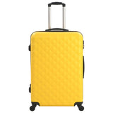 Valise rigide 3 pcs Jaune ABS