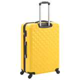 Valise rigide 3 pcs Jaune ABS