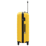 Valise rigide 3 pcs Jaune ABS