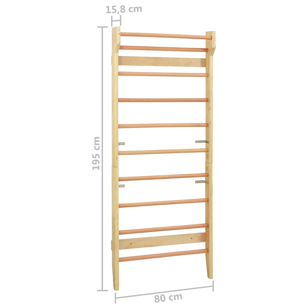 Barre murale 80 x 15,8 x 195 cm Bois