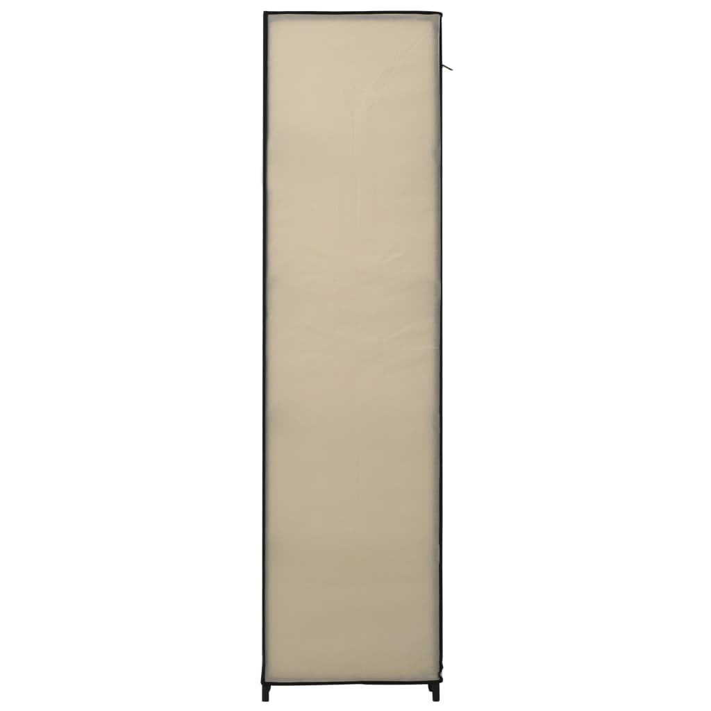 Garde-robe pliable Crème 110x45x175 cm Tissu