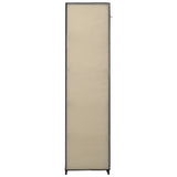 Garde-robe pliable Crème 110x45x175 cm Tissu