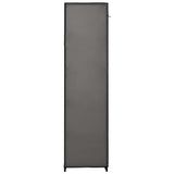 Armoire avec compartiments et tiges Gris 150x45x176 cm Tissu