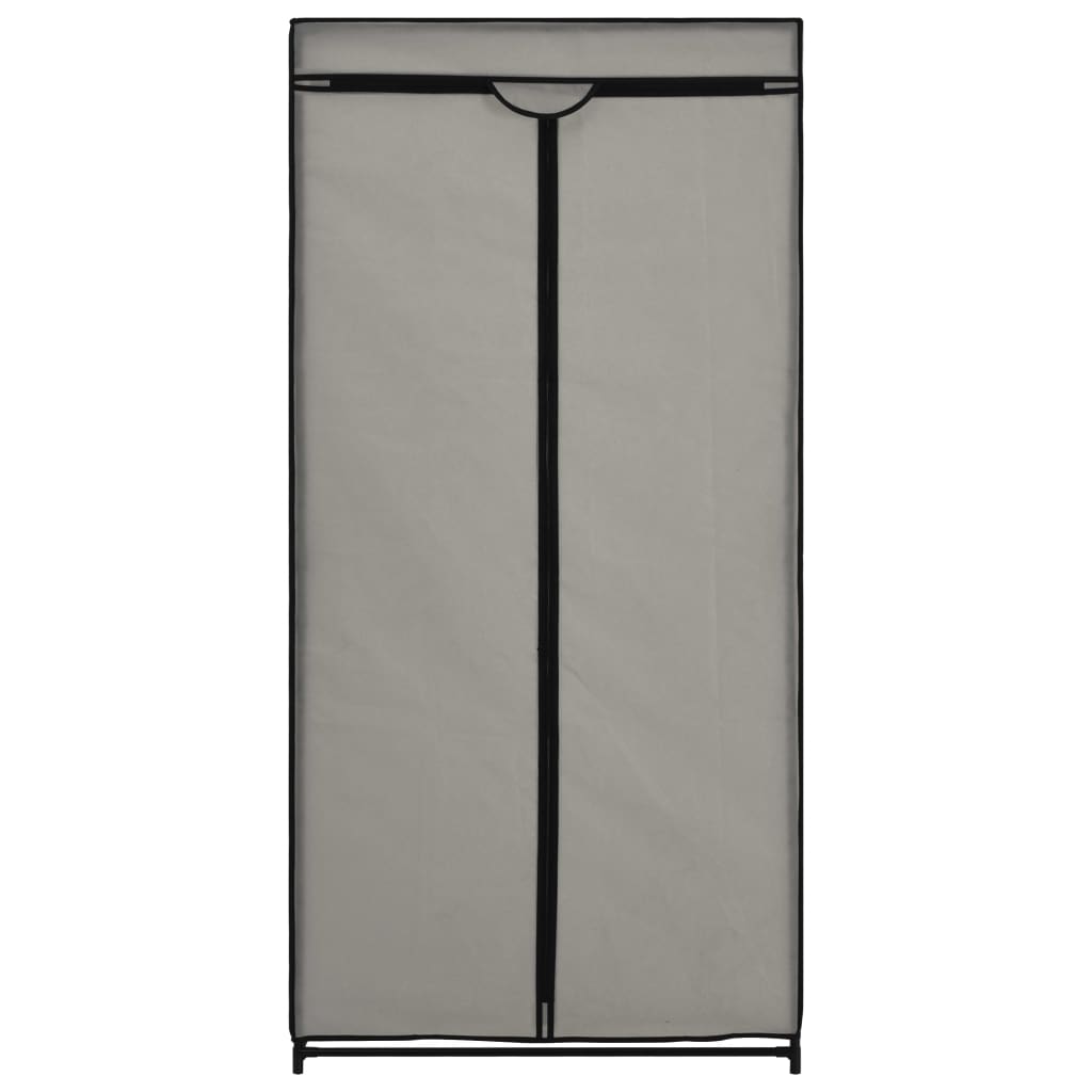 2 pcs Garde-robes Gris 75x50x160 cm