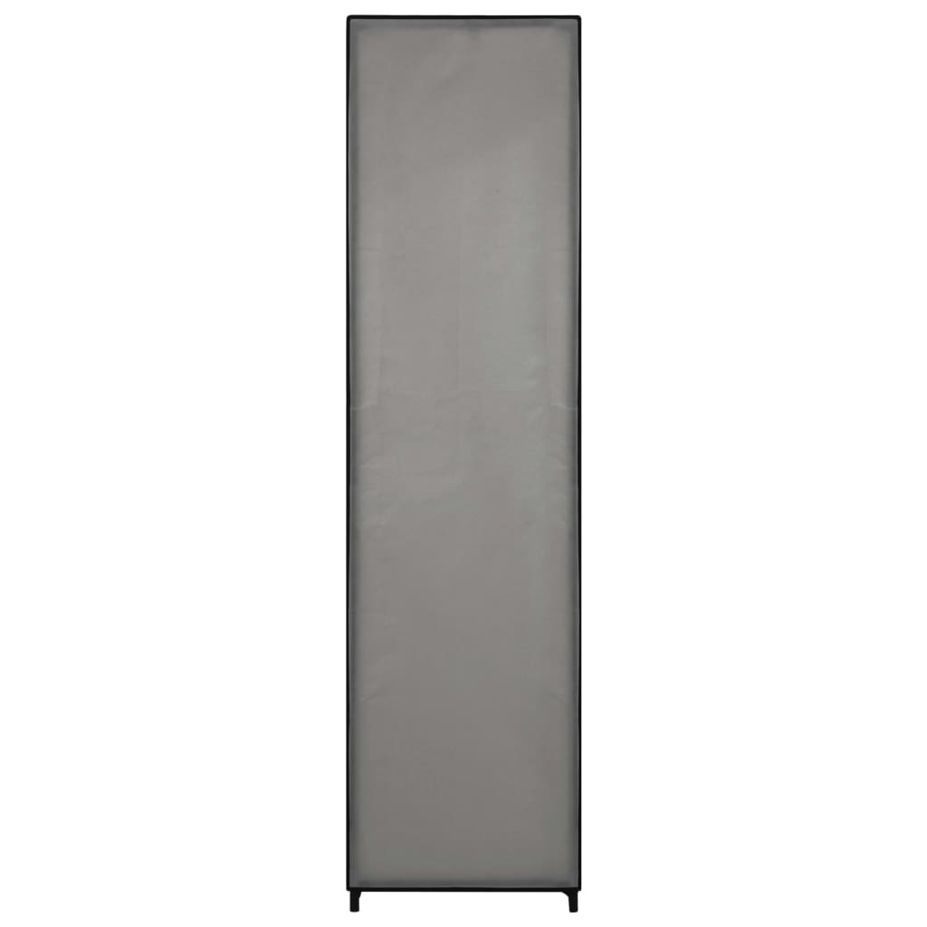 Garde-robe avec 4 compartiments Gris 175x45x170 cm