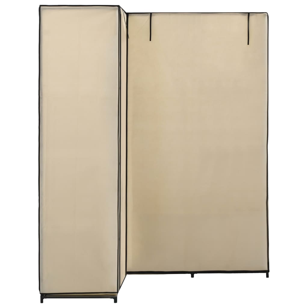 Corner wardrobe Cream 130 x 87 x 169 cm