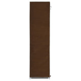 Armoire avec compartiments et barres Marron 150x45x175 cm Tissu