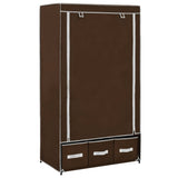 Garde-robe Marron 87x49x159 cm Tissu