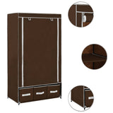 Garde-robe Marron 87x49x159 cm Tissu