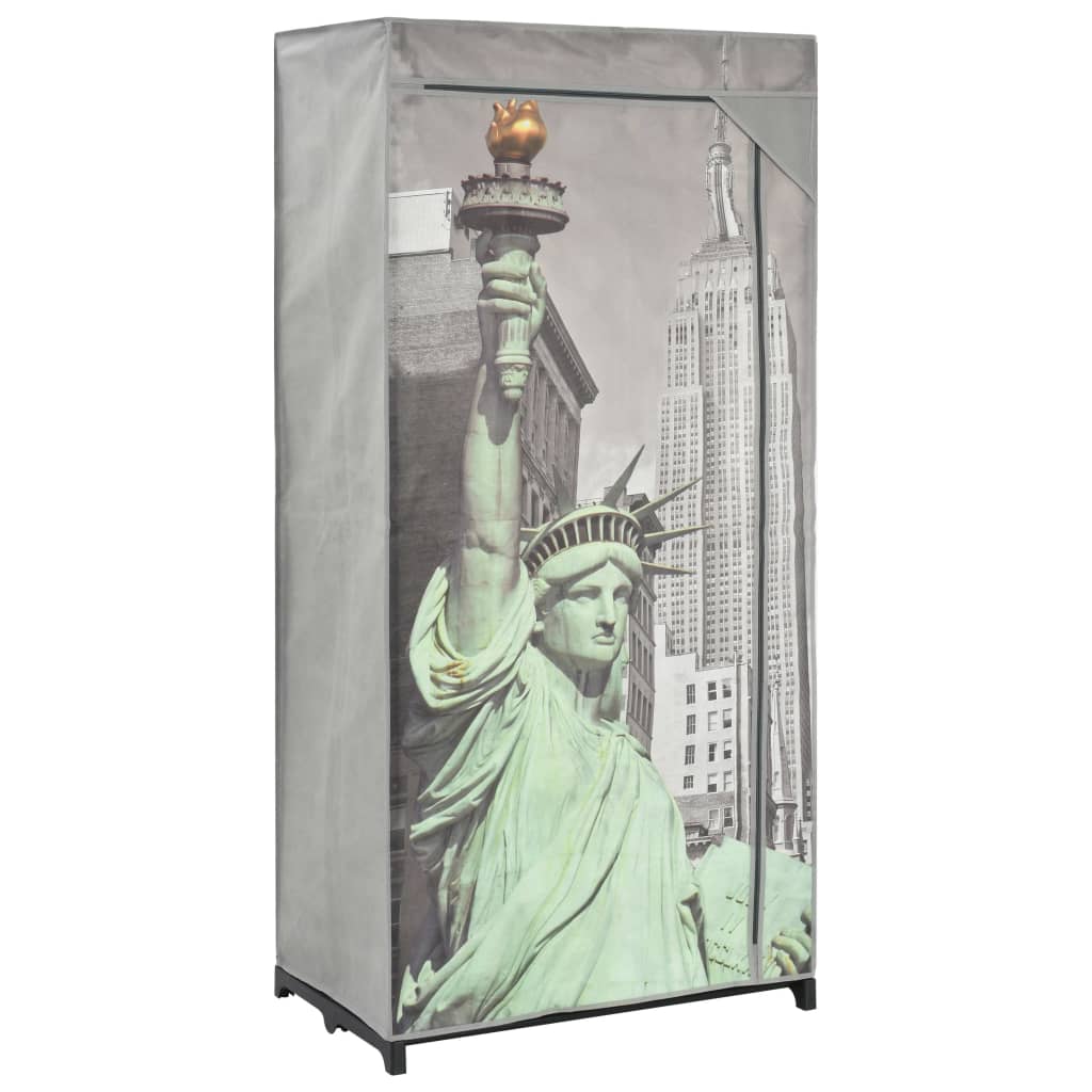 Garde-robe New York 75x45x160 cm Tissu