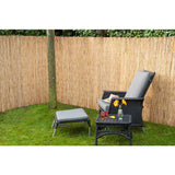 Nature 2 pcs Écrans de jardin Roseau de bambou 500 x 100 cm