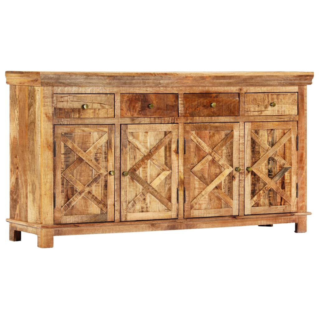 Buffet avec 4 tiroirs 160x40x85 cm Bois massif de manguier