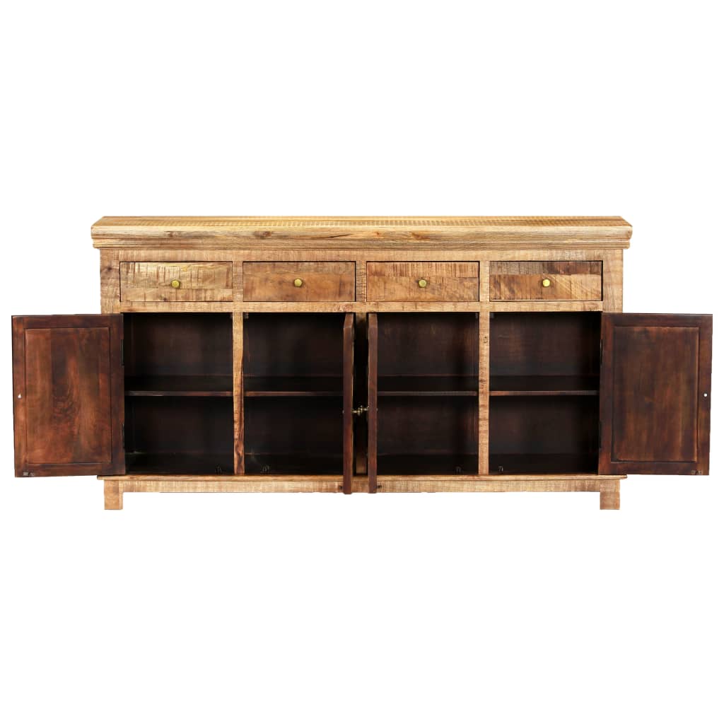 Buffet avec 4 tiroirs 160x40x85 cm Bois massif de manguier