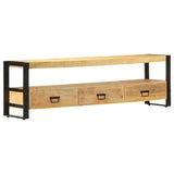 Meuble TV 150x30x45 cm Bois solide de manguier