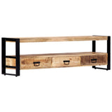 Meuble TV 150x30x45 cm Bois solide de manguier