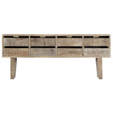 Buffet 140x30x60 cm Bois de manguier massif