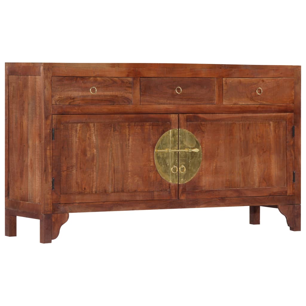 Buffet 140x40x80 cm bois d'acacia solide