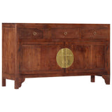 Buffet 140x40x80 cm bois d'acacia solide