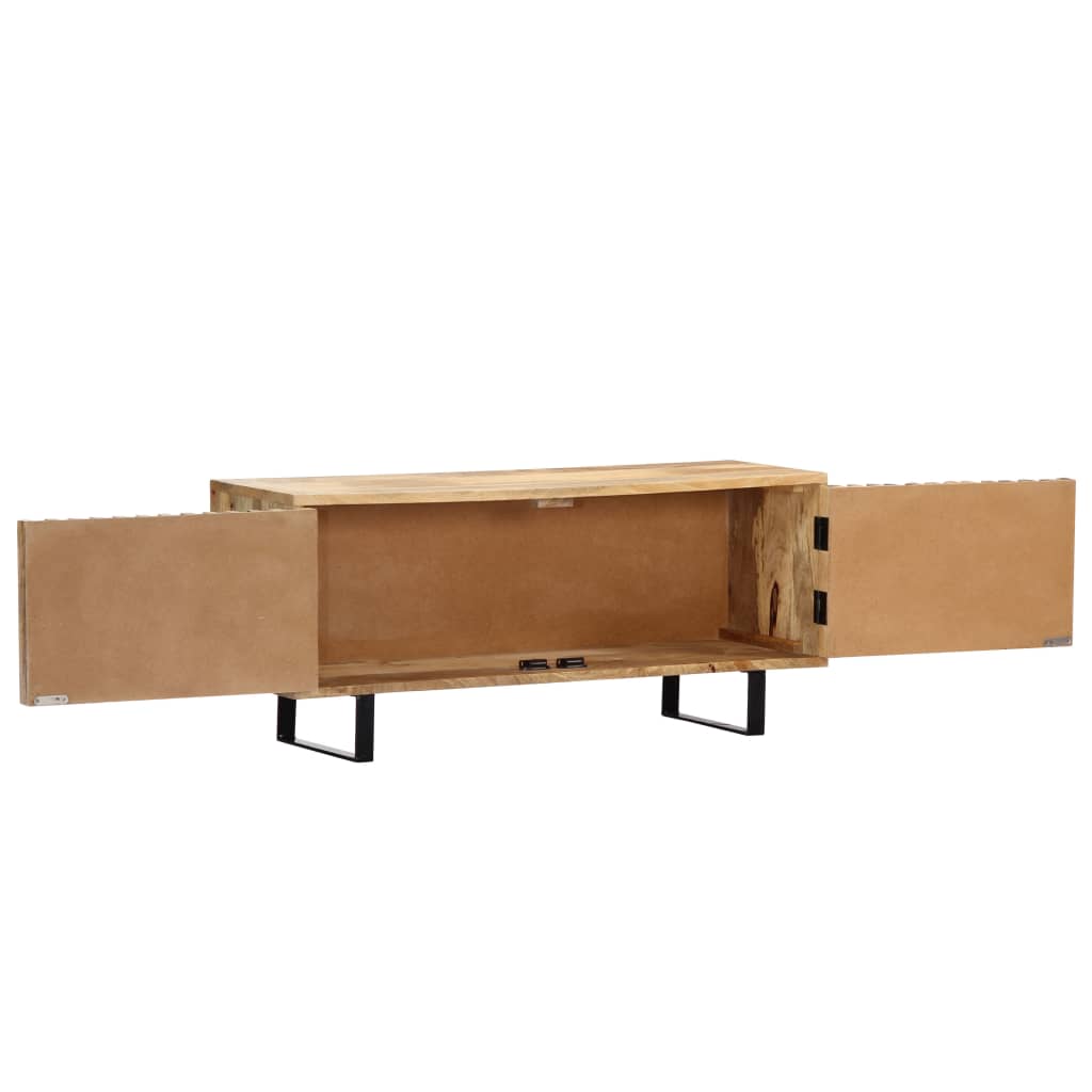 Meuble TV 90x30x40 cm Bois de manguier massif