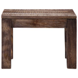 Table basse 50x50x35 cm Bois de manguier massif