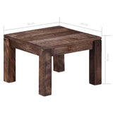 Table basse 50x50x35 cm Bois de manguier massif